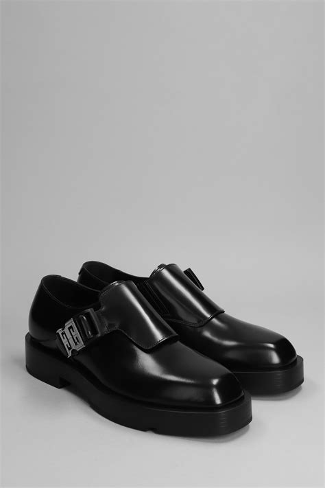 givenchy lace derby shoes|Squared derbies in leather with 4G buckle .